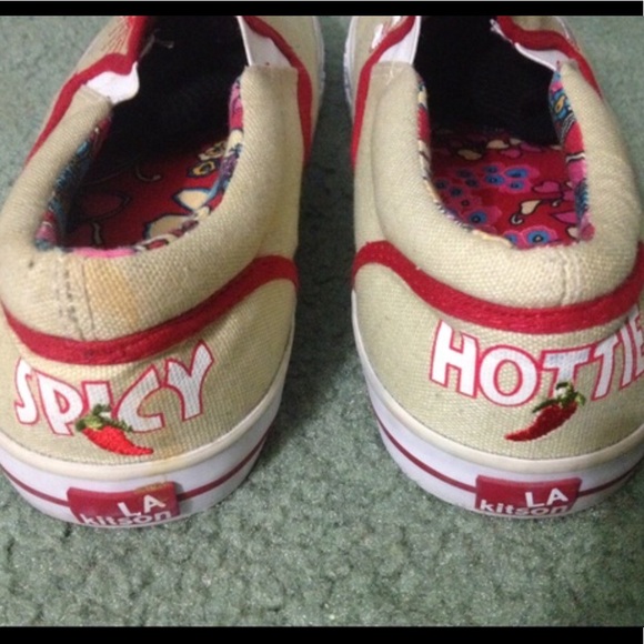 Kitson Caliente Slipon Sneakers Size 10 🌶 🌴 🌞 - Picture 2 of 4